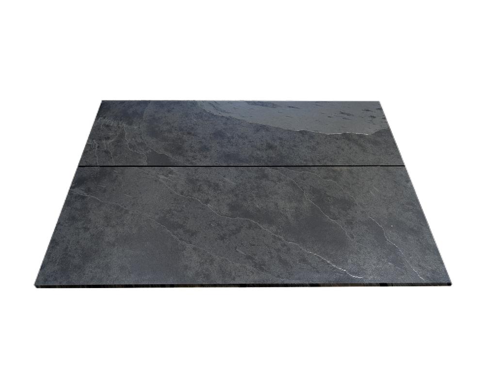 Economical 2pc Riven Slate Hearth Sets 20mm
