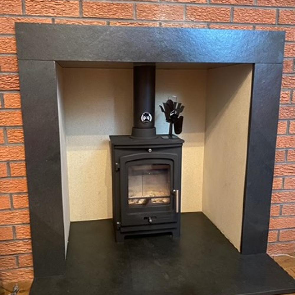 Brazilian Black Riven Slate Slip Sets
