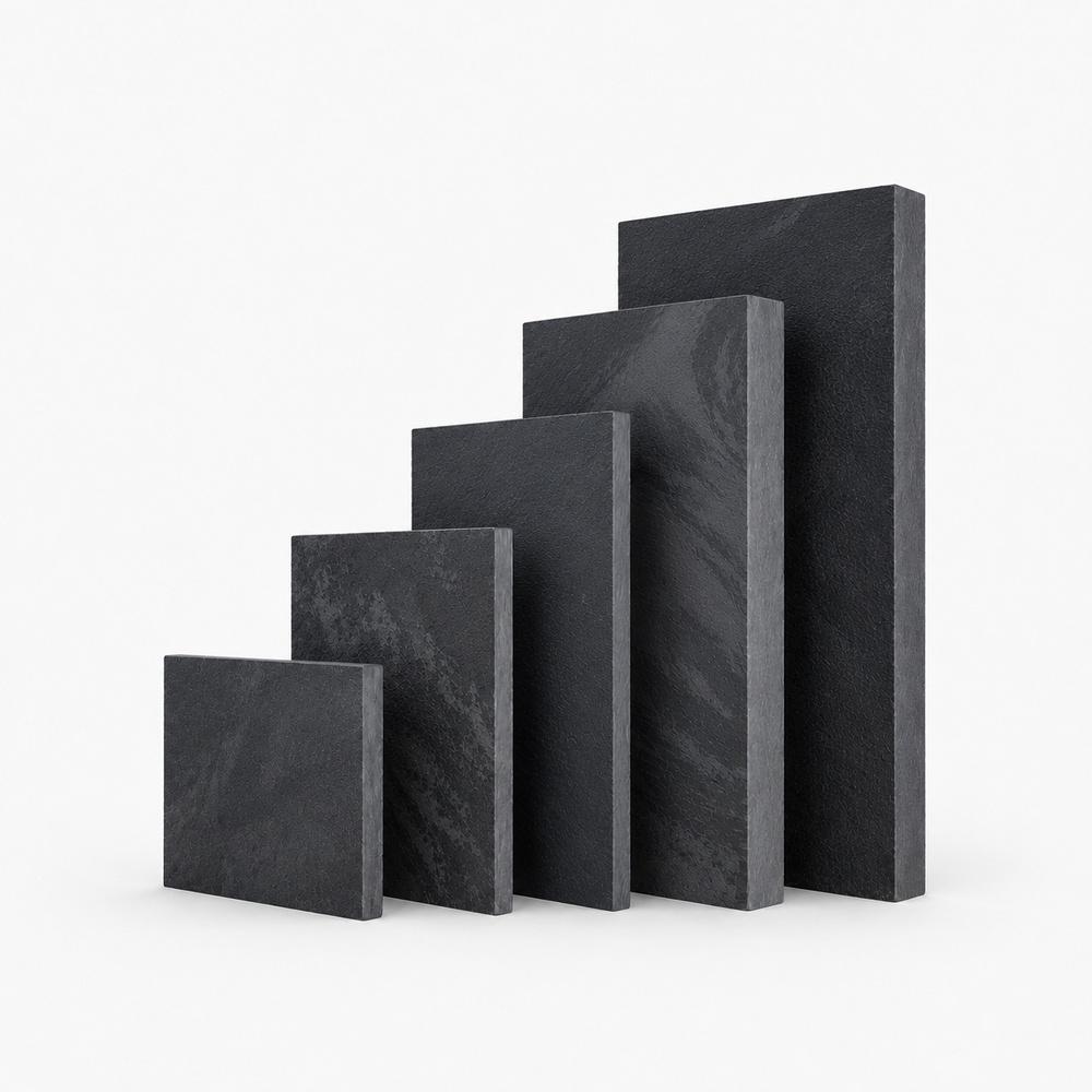 Standard Brazilian Black Riven Slate Slabs – 25 & 40mm
