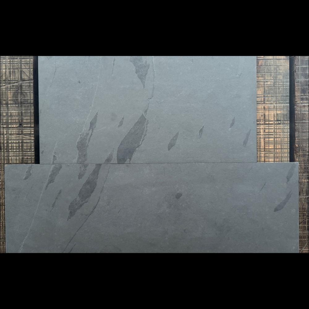 Economical 2pc Riven Slate Hearth Sets 30mm