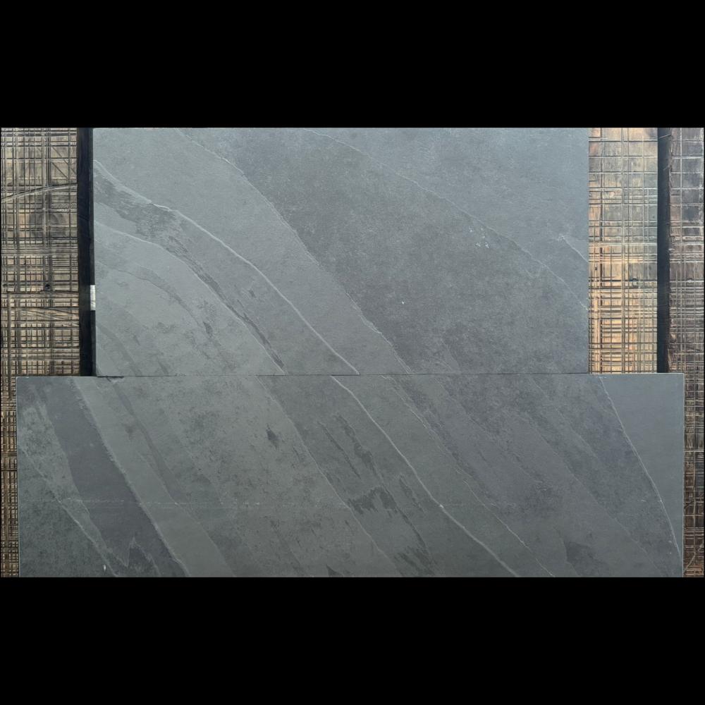Economical 2pc Riven Slate Hearth Sets 20mm
