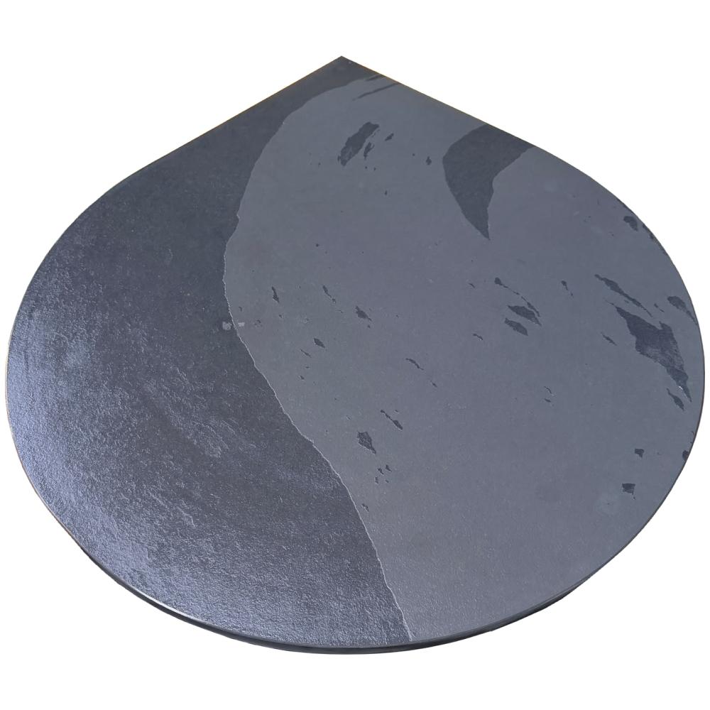 Economical - Slate Teardrop Brazilian Black Riven Bev and Honed