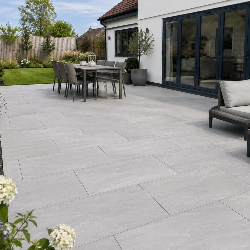 Kandla Grey Porcelain Paving Slabs     £19.00sqm +vat